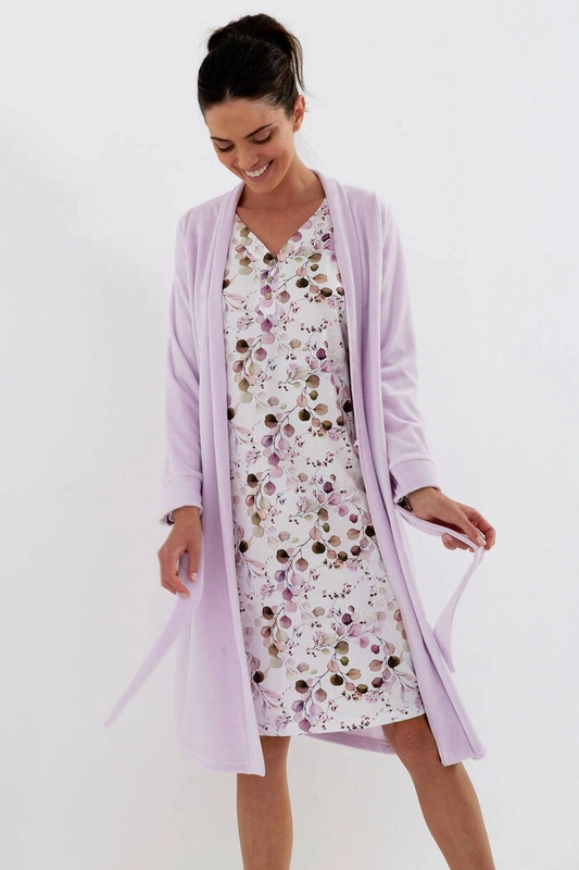 Cana 222 violet women&#39;s cotton bathrobe